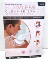 New Finishing Touch Flawless Cleanse Spa Spinning Spa Brush W/3 Heads - $249.46 MXN