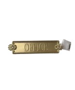 OFFICE Sign Plaque Gold Door With Screws  - $360.50 MXN