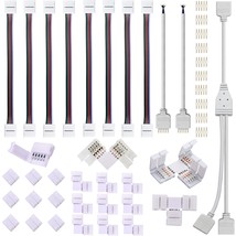 5 Pin Led Strip Connector Kit, Include L And T Shape 5 Pin Led Rgbw Conn... - £27.17 GBP