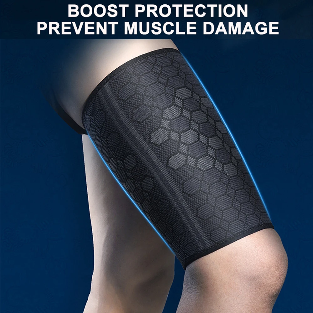 Sporting BraceTop 1 PC Thigh Compression Sleeves Quad and Hamstring Support Uppe - £18.44 GBP