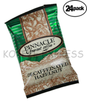 Hazelnut Decaf Gourmet Coffee Pinnacle Brand 24/2.25oz Case Ground Coffee - £35.39 GBP