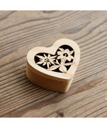 Wooden Heart Jewellery Box,Valentine&#39;s Day Gift for Women, Mother&#39;s Day ... - $27.60 CAD