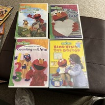 Sesame Street Elmo Childrens Kids TV Show Learning Educational DVDs Lot of 4 - £11.65 GBP