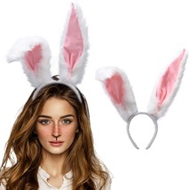 Bunny Ears Headband Rabbit Ears Headbands Furry Cosplay Halloween Party ... - $30.81