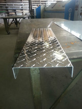 1 Pc of  .063 Aluminum Diamond Plate Channel 1/2" x 2" x 1/2" x 48" - £74.27 GBP