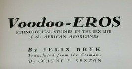 Voodoo Eros Ethological Studies in the Sex Life of the African Aborigines 1964 - £17.13 GBP