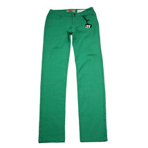 American Style Denim Iris Jeans Womens 3 Green Low Rise Slim Straight Le... - $28.59