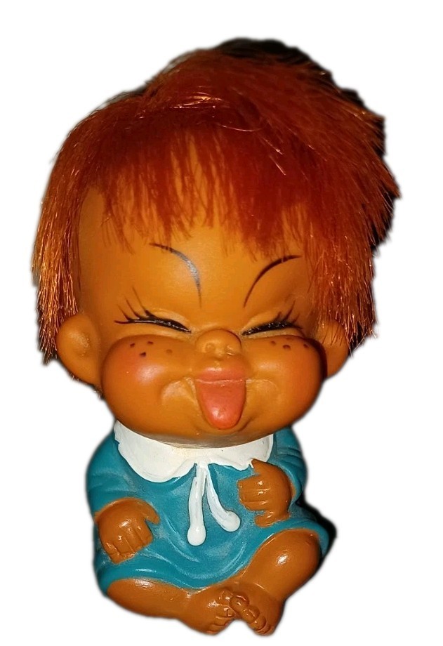 MOODY CUTIE  Sticking Out Tongue 3-1/2" Doll-MADE IN KOREA Vintage 1960’s Item image 2