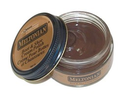 Meltonian BROWN COLOR 120 Boot &amp; Shoe CREAM Polish Shine Protect Leather #120 - £74.31 GBP