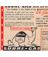 1948 Lubri-Gas Motor Fuel Advertisement Automobilia Oil Lubrication Came... - $367.12 MXN