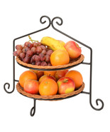 2 Tier PIE PLATE STAND - Wrought Iron Double Rack Display AMISH HANDMADE... - $843.05 MXN