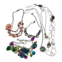 Lot of Necklaces Shell Boho statement Vintage to Mod Rachel Cookie Lee NY NRT - £18.93 GBP