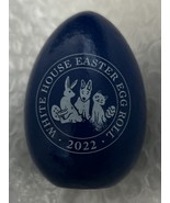 EASTER 2022 BIDEN WHITE HOUSE BLUE EGG Signed JOE JILL DEMOCRAT WOOD COL... - $93.00 CAD