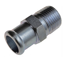 Coolant Heater Hose Fitting 1/2&quot; NPT Male to 3/4&quot; Hose Barb Male STEEL DOR BAG - £6.57 GBP