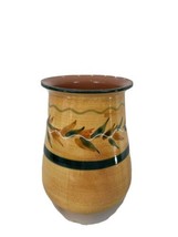Furio Home Italy Italian Hand Painted Mediterranean Art Crock Vase - £7.77 GBP