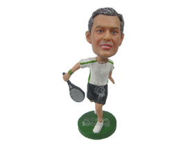 Custom Bobblehead Male Tennis Player About To Win The Tournament - Sports &amp; Hobb - £70.97 GBP
