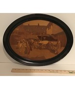 Vintage Swiss Made Wood Picture Marquetry By F Peter - Trauffer , Luzern - €408,51 EUR