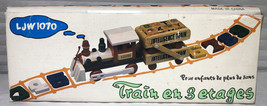 Double Decker Vintage Wooden Learning Train LJW1070 - £10.04 GBP