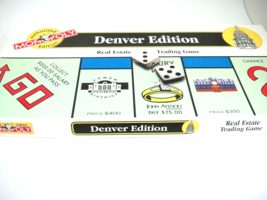 Monopoly Real Estate Trading Game Denver Edition 1996 - £11.09 GBP