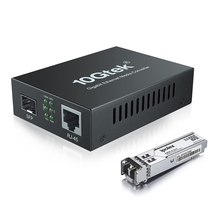 Gigabit Multi-Mode LC Fiber to Ethernet Media Converter with a SFP SX Module, 1. - £34.43 GBP