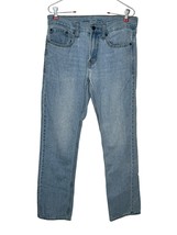 Old Navy Men&#39;s Jeans Solid Straight Leg Mid-Rise Medium Wash Denim Blue 30X32 - $15.32