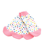 Non Skid Heart Pink and White Cotton Dog Socks Sizes XS-XL   - €10,33 EUR