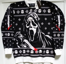 Scream Horror Movie Ghostface Christmas Xmas Holiday Lightweight Sweater Shirt - £27.51 GBP+