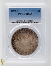 1890-S Silver Morgan Dollar PCGS Graded MS 65 - $1,407.57