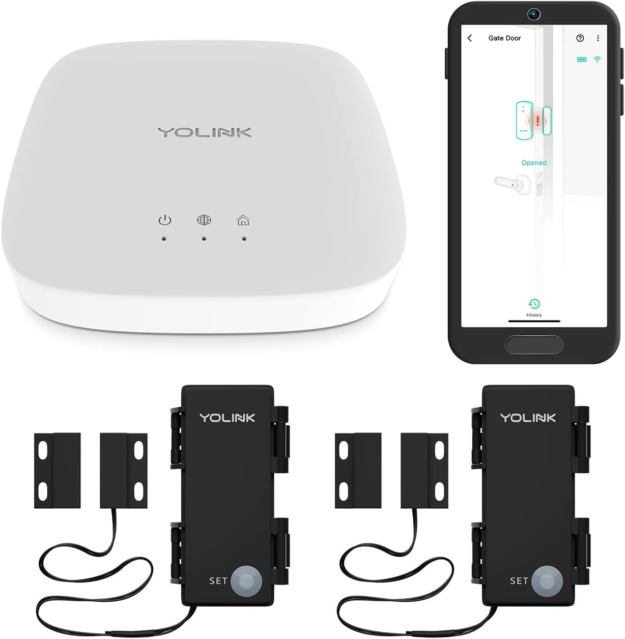 Yolink 1/4 Mile World&#39;S Longest Range Smart Door Sensor/Window Sensor Wo... - $77.93