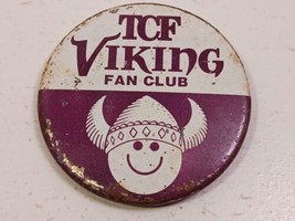 Vintage Minnesota Vikings TCF Viking Fan Club Pinback Button - £4.74 GBP