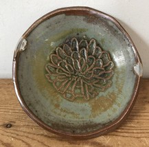 Japanese Handmade Lotus Flower Art Studio Pottery Buddhist Offering Bowl... - $36.99