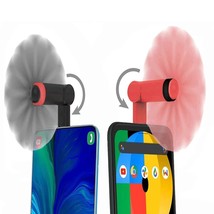 2 Pack Portable Mobile Phone Usb-C Mini Fan [180 Rotating] Pocket Size D... - £17.55 GBP