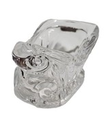 VTG Crystal Glass Christmas Sleigh Sled Candy Dish/Candle Votive - £12.28 GBP