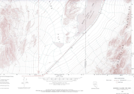 Bonnie Claire NW, Nevada 1968 Vintage USGS Topo Map 7.5 Quadrangle Topographic - £17.93 GBP