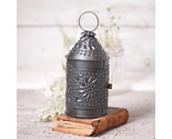10&quot;  Revere Lantern - Punched Tin Metal Tealight Candle Holder - USA Han... - £15.14 GBP