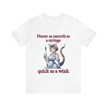 Unisex Anime Nurse With Smooth Syringe T-Shirt | Graduation Gift For Nur... - £15.82 GBP+