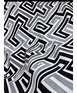 SUNBRELLA BY MILLIKEN BLACK LABERYNTH UPHOLSTERY FABRIC WATER REPELLENT ... - $19.79