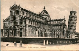 Vtg Postcard - Pisa Italy - Duomo di Fianco e Campanile - Barasanti e Figli Pub. - £3.91 GBP