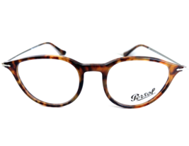 New Persol 3147-v 108 48mm Round Havana Men&#39;s Eyeglasses Frame Italy - £135.88 GBP