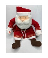 Hallmark Plush Santa Claus Holding Bells Christmas Bell No Sound Stuffed... - €12,98 EUR