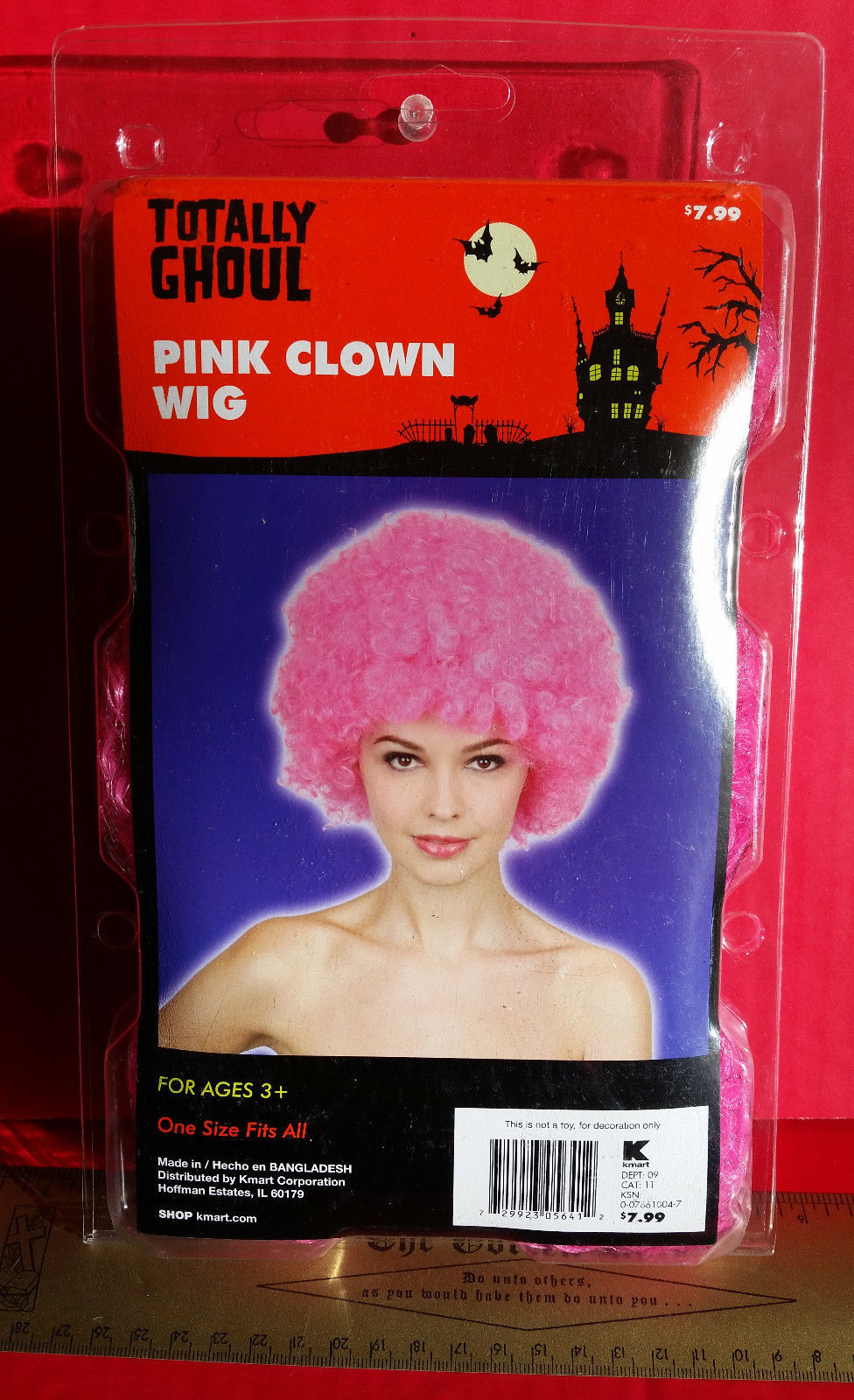 Pink Clown Wig Halloween Party Costume Prop Head Accessory OSFM Fashion ... - $7.59