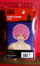 Fashion Holiday Head Accessory OSFM Pink Clown Wig Halloween Party Costu... - $7.59