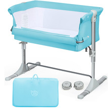 Portable Baby Bed Side Sleeper Infant Travel Bassinet Crib W/Carrying Bag Green - £184.57 GBP