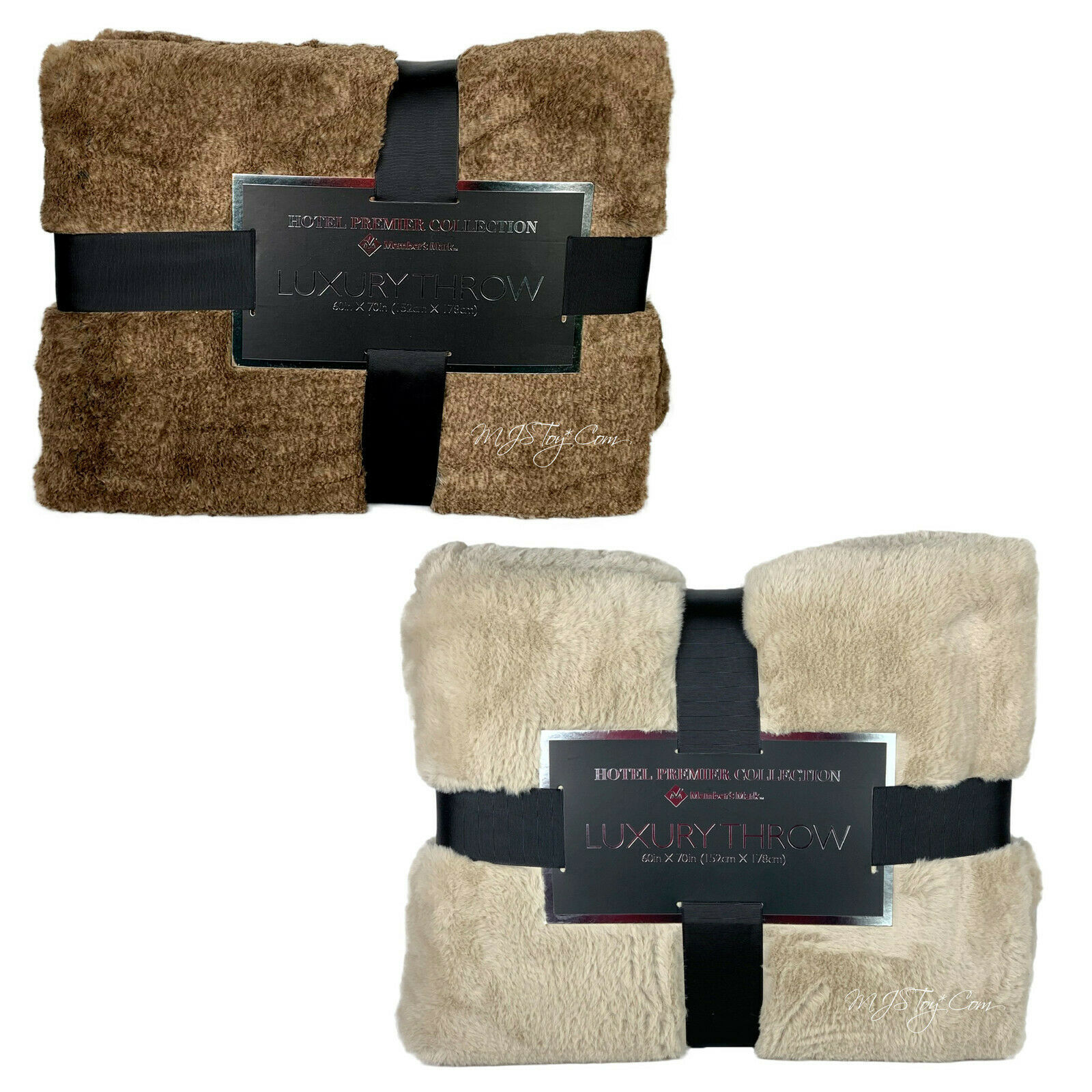 NEW HOTEL PREMIER Collection Luxury Throw Super Soft Warm Faux Fur Blanket - £73.06 GBP