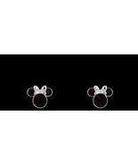 Disney Birthstone Stud Minnie Mouse Earrings Earrings Amethyst Crystal (a) - £71.21 GBP