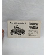 Revell Quick Construction Kit 1900 Packard Highway Pioneers Instructions - $14.85