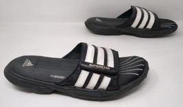 Vintage Y2K Adidas Slippers SS 2G Superstar Fit Foam Slides Men&#39;s Size 9... - $38.80