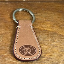 DB Embossed Dooney Bourke Chesnut Brown Leather Key Chain  – 2.5 inches ... - £8.82 GBP