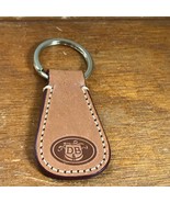 DB Embossed Dooney Bourke Chesnut Brown Leather Key Chain  – 2.5 inches ... - £8.87 GBP