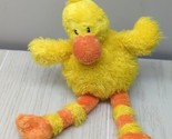 Gund LITTLE LEMONADE plush duck Yellow Orange striped legs READ - $9.89